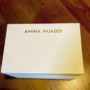 Amina Muaddi shoe box